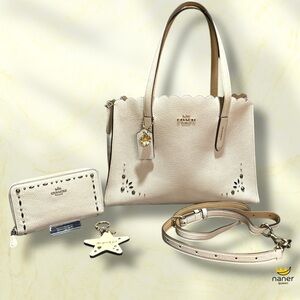 Coach Charlie Carryall Tote/Crossbody w matching wallet and extra charm